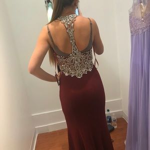 Burgundy Prom dress